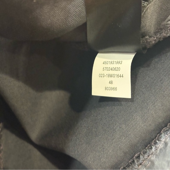 WHBM $160 Metallic Trim Utility Jacket  14 Slate Blue Stretch like new - Picture 10 of 12